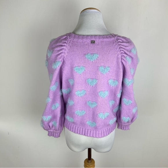 For Love & Lemons Scarlet Puff Sleeve Sweater Size XL - Picture 5 of 7